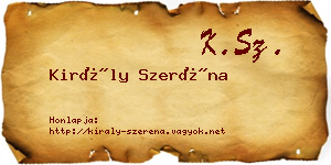 Király Szeréna névjegykártya